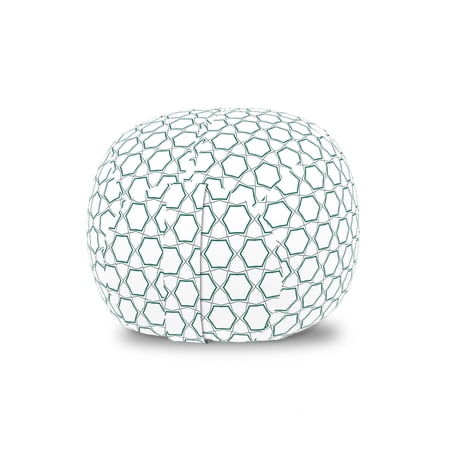 Geometric Storage Toy Bag Chair  Abstract Concept Different Hexagons in Floral Design on Plain Background  Stuffed Animal Organizer Washable Bag  Small Size  Multicolor  by Ambesonne