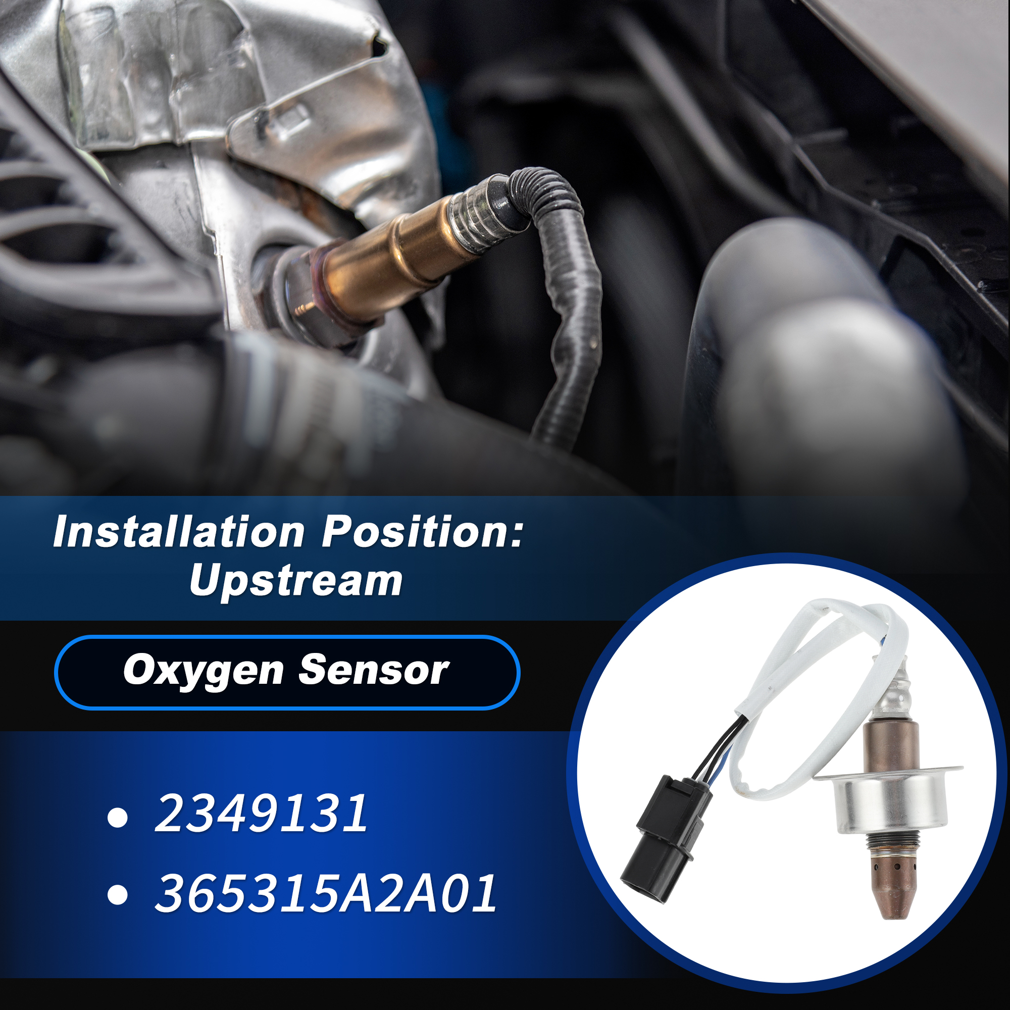 Upstream Oxygen Sensor for Honda Accord 2013-2017 for Honda CR-V 2015-2019 for Acura TLX 2015-2020 for Acura ILX 2016-2021 2.4L 2349131/365315A2A01 1pcs