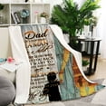 thumbnail image 4 of Dad Gifts Fathers Day Birthday Gifts from Son Throw Blanket,Gifts for Dad,Soft Fluffy Sherpa Warm Throw Blankets for Bed, Office and Couch, 4 of 6