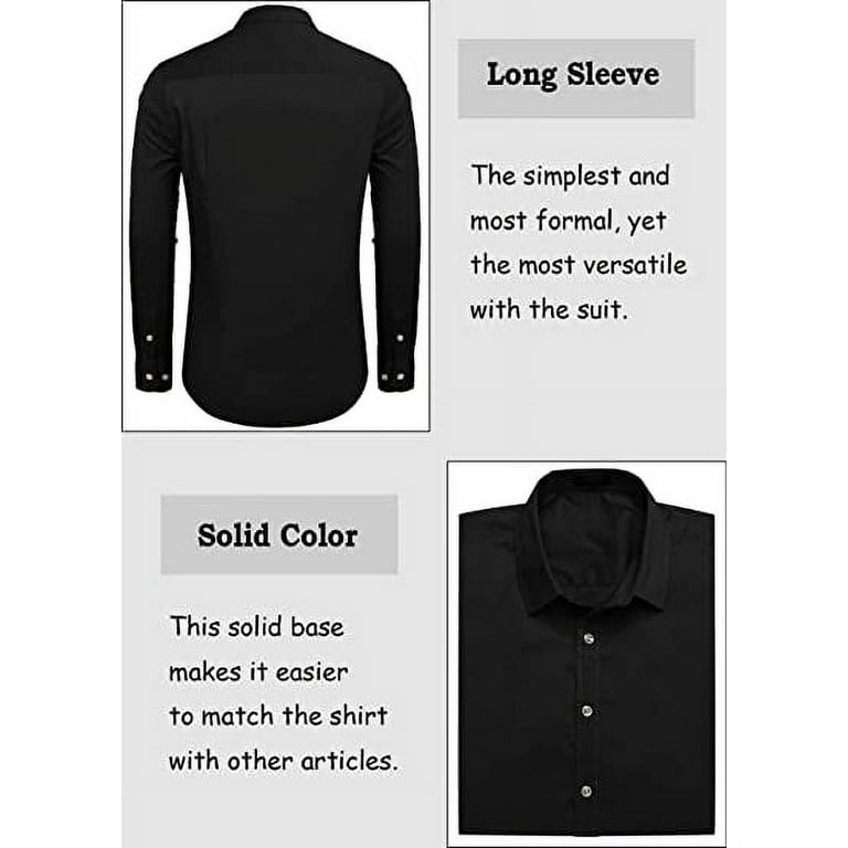 COOFANDY Men's Muscle Fit Dress Shirts Wrinkle-Free Short Sleeve Casual  Button Down Shirt at  Men’s Clothing store