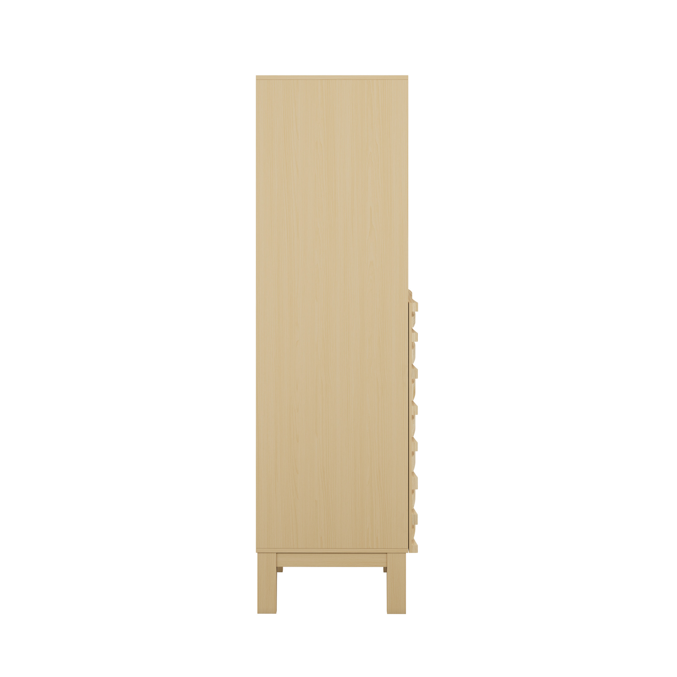 Cascade 17 x 17 x 60 Freestanding Linen Cabinet in Natural Oak