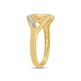 thumbnail image 5 of AFFY 0.01CT Natural White Diamond "MOM" Ring in 14K Yellow Gold over Sterling Silver-4.5, 5 of 8