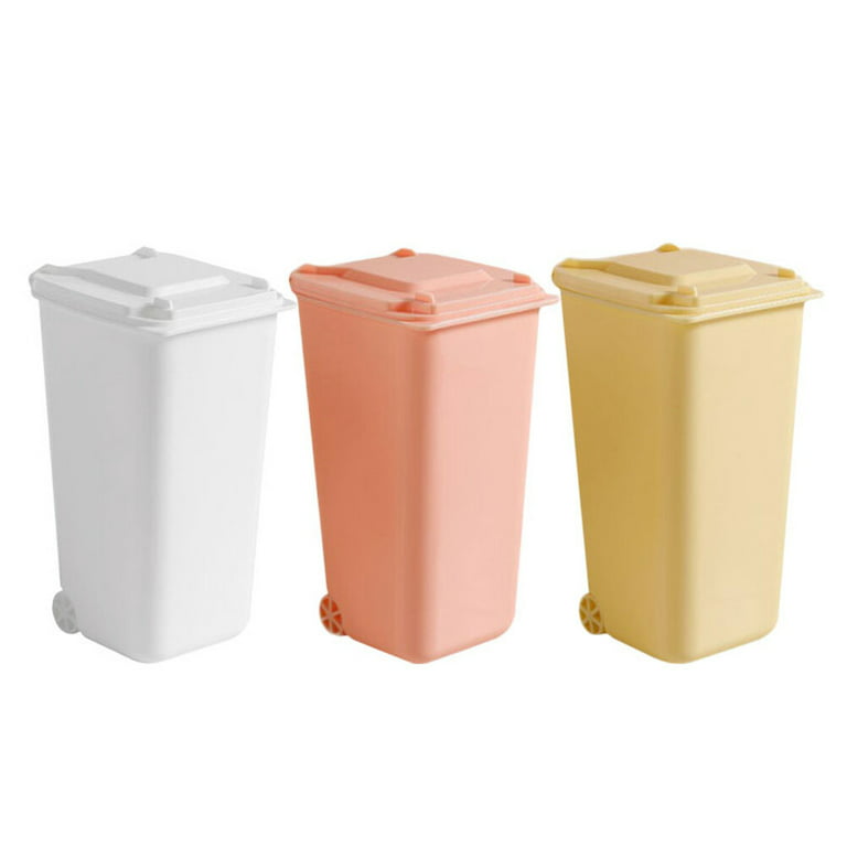 Mini Desktop Trash Can Bedroom Waste Basket Storage Bucket Table Trash Can  - China Can and Garbage Bin price