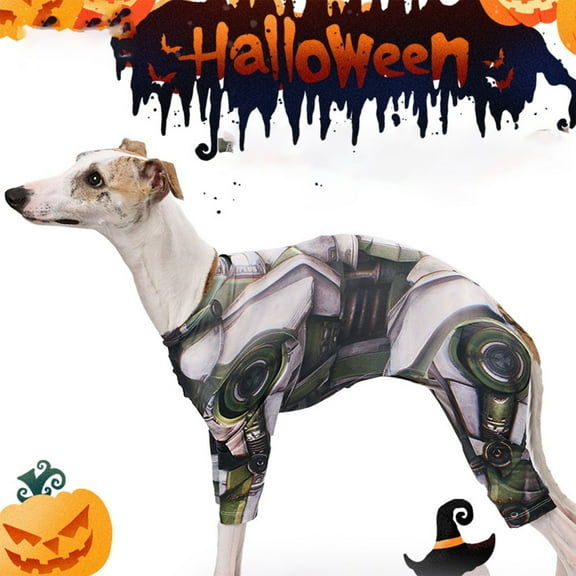 Halloween Dog Costume, Funny Mechanical Pet Outfit for Halloween Christmas Party, Stylish and Comfortable Pet Clothe for Small Medium Large Dogs Cats - L