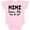 AD-Pink, variant on Inktastic Mimi Loves Me Baby Clothes Girl Girls Baby Bodysuit