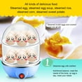 thumbnail image 4 of Wosthever Caldera de 7 huevos, olla eléctrica multifunción para huevos, Mini vaporera automática portátil, herramientas de cocina de apagado Electrodomésticos Azul/Doble Capa, 4 of 6