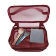 thumbnail image 5 of 1 Pcs Travel Makeup Bag Makeup Brush Holder Makeup Organizer Bag Waterproof Polyester Red, 5 of 7