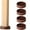 2*2inch Brown, variant on NOGIS 2” Round Furniture Caster Cups, 4 Pack Non Slip Rubber Caster Cups, Anti-Slip Gripper, Anti Skid Furniture Feet - Anti Slide Floor Protector for Bed Couch Table Chair Stoppers Brown