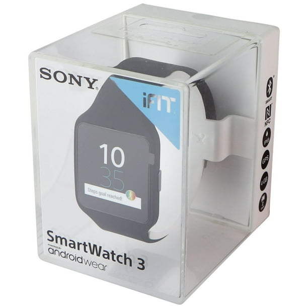 Sony SmartWatch 3, Waterproof GPS Powered by Android Wear - Black