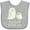 AC-Heather Grey, variant on Inktastic Aunt Loves Me Owls Boys or Girls Baby Bib