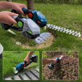thumbnail image 3 of Cordless Grass Shear & Shrubbery Trimmer, Cordless Hedge Trimmer, 2 in 1 Handheld Hedge Trimmer Electric Grass Trimmer Hedge Shears/Grass Cutter, Rechargeable Lithium-Ion Battery and Cable Included, 3 of 7