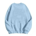 thumbnail image 4 of SMihono Stylish Paris Letter Print Sweatshirt for Women Oversized Trendy Comfy Crewneck Sweatshirts Casual Graphic Pullover Tops Unisex Sky Blue 6, 4 of 4