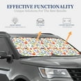 thumbnail image 4 of Wukai Hello Summer2 Print Windshield Sun Shade, Car Front Window Shades Sunshade Cover Sun Visor Shield Block Automotive Interior Protector Blocks UV Rays-Medium, 4 of 6