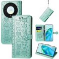 thumbnail image 2 of Funda Cartera FOXDOCK para Honor X9A , Flip PU con Relieve de Gatos y Perros, Tarjetero y Soporte, 2 of 6