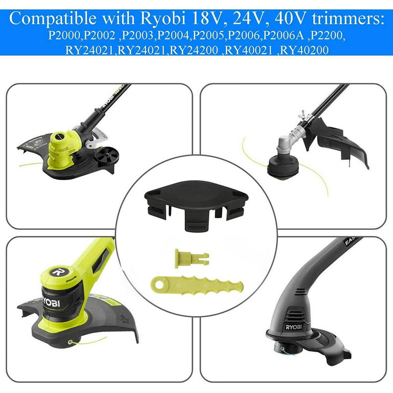 ACFHRL2 2-in-1 Pivoting Fixed Line Bladed for Ryobi 24V String Trimmers with 6 Blades - Walmart.com