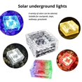thumbnail image 3 of Cubo De Hielo Solar Luz De Vida Cubo De Hielo A Prueba De Agua Luz De Piso Sin Cableado Luz Solar Cuadrada Subterránea Led Con 4 Cuentas Led Para Jardín De Patio seitruly HA027589-06, 3 of 7