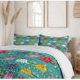 thumbnail image 6 of Ambesonne Animal Cartoon Duvet Cover Sets, Joyful Nature, 2-Queen, Multicolor, 6 of 7