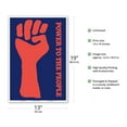 thumbnail image 2 of Power To The People - Black Panther Party - Vintage Political Poster c.1970 - Master Art Print (Unframed) 13in x 19in, 2 of 4