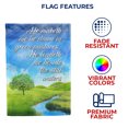 thumbnail image 3 of America Forever Bible Verse Garden Flag - 12.5 x 18 inch - Psalm 23 Christian Quotes Double Sided Religious Garden Flag - Outdoor Yard Decorative Inspirational Faith Flag, 3 of 5
