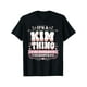 thumbnail image 1 of Camiseta de algodón "Es una cosa de Kim que no entenderías" - Cuello redondo, diseño estampado informal, lavable a máquina, 1 of 6