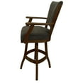 thumbnail image 3 of Pemberly Row Classic Counter 26" Solid Wood Bar Stool - Sanora Brown/Dark Brown, 3 of 3