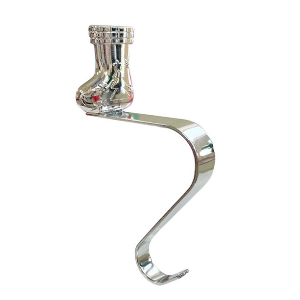 Soportes de metal para calcetines navideños, ganchos reutilizables para calcetines navideños, sin daños, para repisa de chimenea, soporte de agarre, adornos navideños, estante colgante para piso