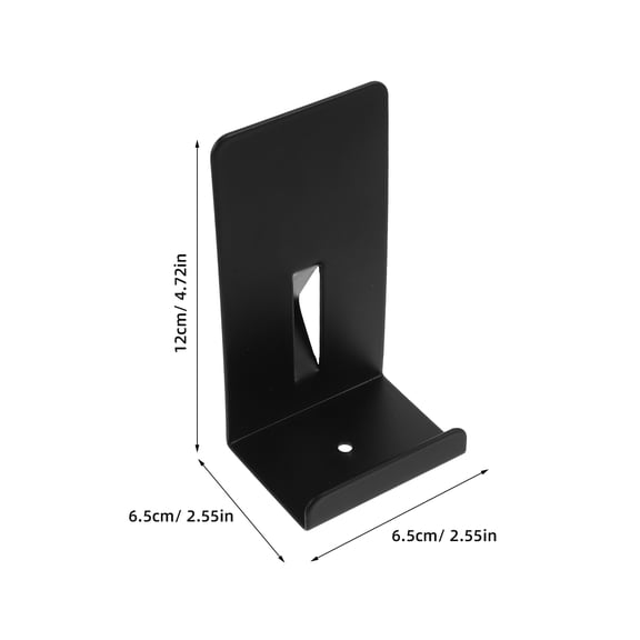 CIMAXIC Minimalist Black Lock Box Hanging Bracket for Door Security and Garden Access