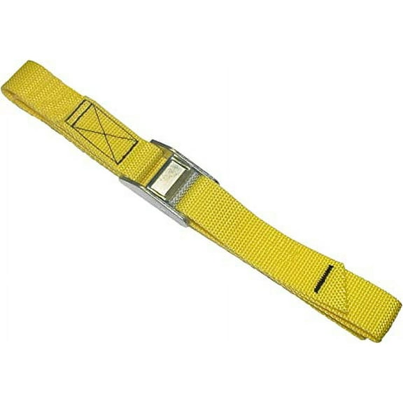 CLC Custom Leathercraft 2WS04 Strap-It Web Tie Down Straps, Yellow, 4-Foot, 2-Pack