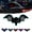Ice blue, variant on Solar-Powered Bat Night Car Light, Cool Glow LED Projection Ambient Lamp with Vacuum Suction Cup, USB & Sun Charging Nighttime Vehicle Silhouette Sign Projector, Black