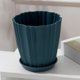 thumbnail image 3 of Macetas de plástico verde con base, almacenamiento de plantas de suculentas y bonsái, 3 of 7