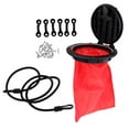 thumbnail image 1 of Nylon Duradero 8 Pulgadas Kayak Canoa Cover licencia De Cubierta Y Bolsa De Almacenamiento, Ojo De Almohadilla De De Cubierta, Correa Cola Cubierta de escotilla de kayak, 1 of 8