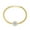 Clear CZ, variant on 18K Yellow Gold Plated Cuban Link Chain Bracelets for Women with 10mm White Cubic Zirconia Stone Hypoallergenic Link Bracelet/ 7 Inch