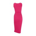 thumbnail image 4 of Vestido largo sin mangas para mujer: corte delantero, cordón, cintura alta, mezcla de poliéster, informal/noche, S-XL, 4 of 5