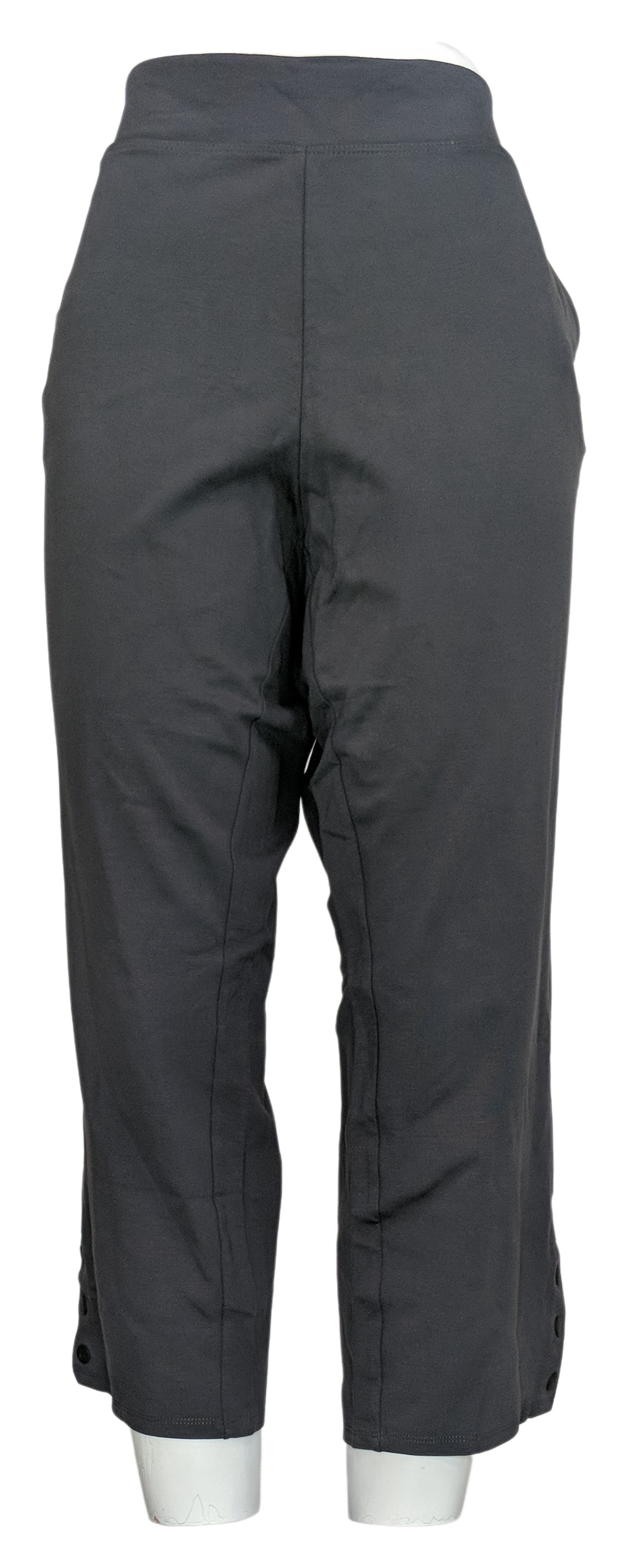 Belle by Kim Gravel Women's Petite Pants 20P Ponte with Snap Detail