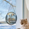 thumbnail image 5 of Christmas House Stained Glass Suncatcher, Christmas House, Christmas House Decor, Christmas Stained Glass Suncatcher Decorations for Farmhouse, Christmas Dad Gifts iK4DFs, 5 of 5