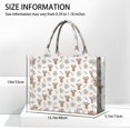 thumbnail image 3 of Large Capacity Tote Bag,White Highland Cow Flower Pattern Handbag Fashion Luxury Tote Bag,15.7"x13"x 5.1" Inches,Laptop Compatible, 3 of 6