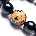 thumbnail image 5 of Merdia Men's Tiger Eye Stone stretch Bracelet Dragon King Pattern Bead for Father's day gift(16mm Yellow), 5 of 8