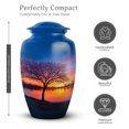 thumbnail image 2 of Cherry Blossom Urn for Human Ashes - Decorative Flower Urns for Ashes for Women Sunset - Blue Decorative Urns for Adults - 10 Inch Large Urn for Father, 2 of 7
