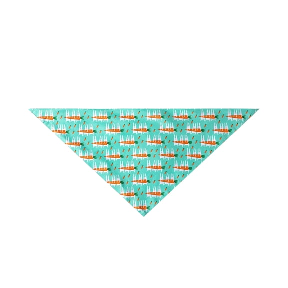 HOARBOEG Easter Dog Bandana, Adjustable Pet Bib with Bunny Easter Egg Print - Soft Pet Scarf for Small & Large Dogs, Easter Pet Accessories