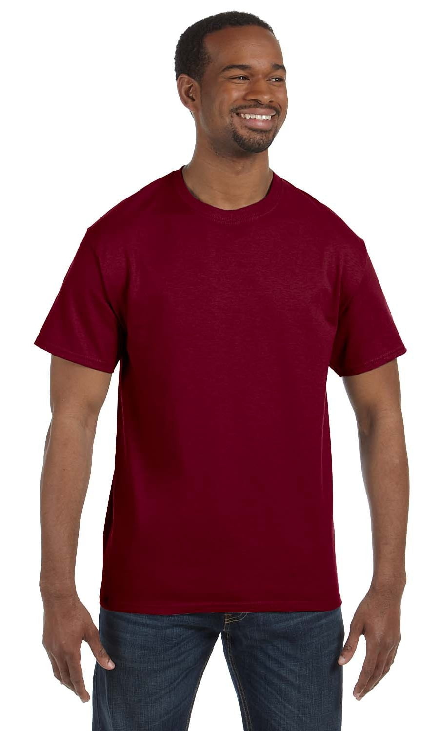 Moisture-Wicking Adult Unisex Garnet Red Cotton-Blend T-Shirts STOCK CLEARANCE!!