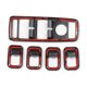 thumbnail image 3 of Botón de ventanilla de coche, fibra decorativa para puerta de elevación para Model X 2017-2019, pegatina para regulador ABS, 3 of 5