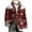 Red, variant on RXMEKW Party Coat for Men, Corduroy Print Ceremonial Dress with Button Closure and Pockets, Long Sleeve Hooded Blazer for Weddings and Birthday Events