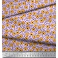 thumbnail image 3 of Soimoi Polyester Crepe Fabric Text & Tiger Face Cartoon Printed Fabric 1 Yard 42 Inch Wide, 3 of 3