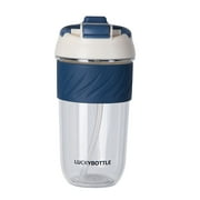 kayannuo Drink Cup Large Capacity Straw Cup Cute Student Portable Handy Cup Plastic Cup