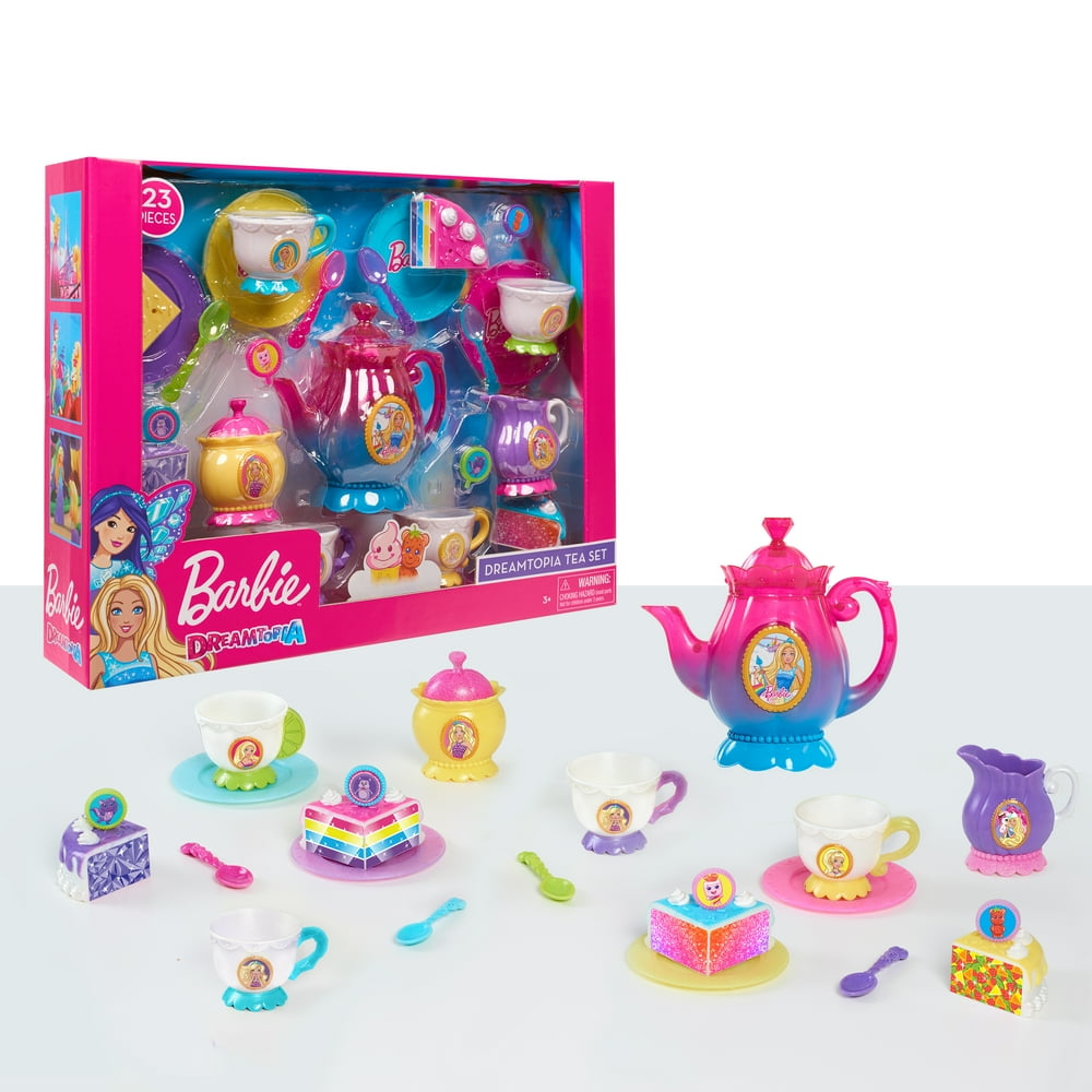 Barbie Dreamtopia Tea Set, 23pieces, Ages 3 +