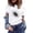 Gray, variant on Women Shirt Christmas gift Fashion Thin section Durable Printed Trendy Lining Loose Fitting Short Sleeve Blue Sexy Lining Size S