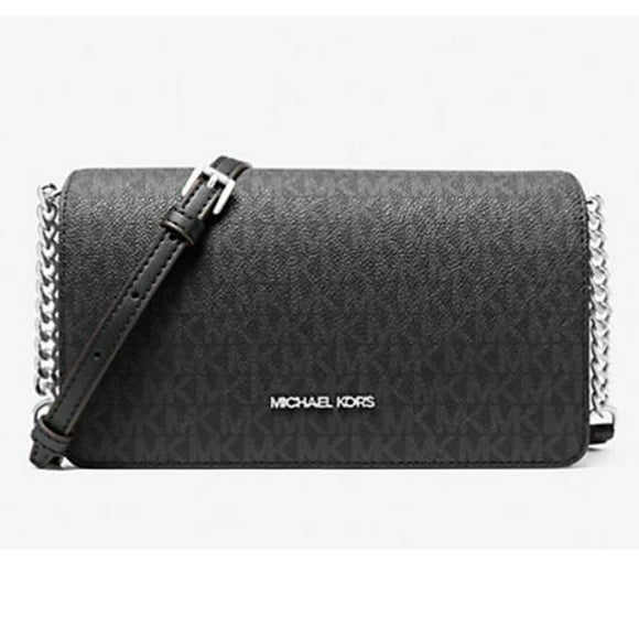 Michael Kors Jet Set Bolso Bandolera Mediano con Logo de la Firma para Mujer (Negro) 35F5STVC8B-001