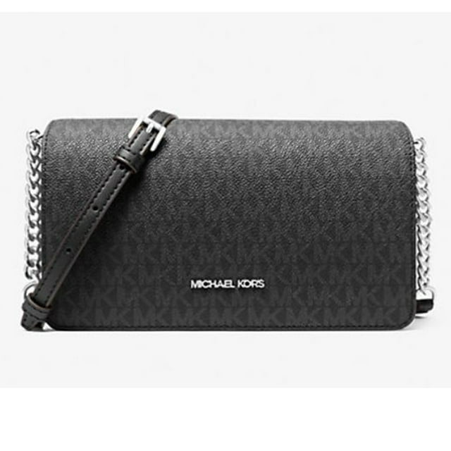Michael Kors Jet Set Bolso Bandolera Mediano con Logo de la Firma para Mujer (Negro) 35F5STVC8B-001