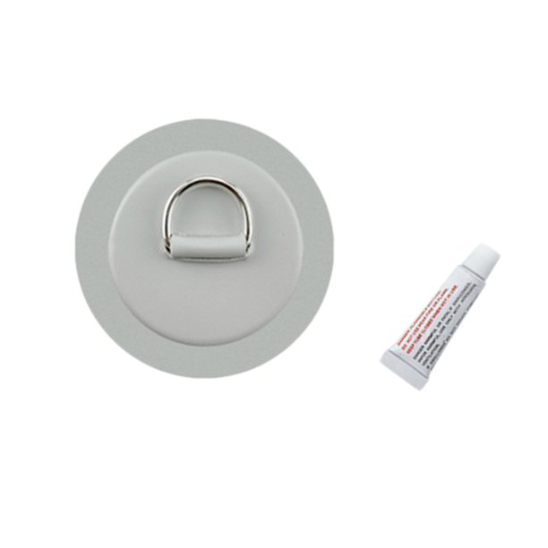 Almohadilla / Parche De Anillo En D De Acero Inoxidable Para Botes Inflables De PVC Gris Sunnimix Parche de anillo D de acero inoxidable