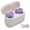 Purple, variant on Riousery Heart Shaped Wireless Earbuds HIFI Stereo Waterproof Bluetooth 5.3 Headphones with Charging Case, Built-in Mic, Cute Portable Earphones for Girls Women, 3.94 inches / 10.0 cm Black